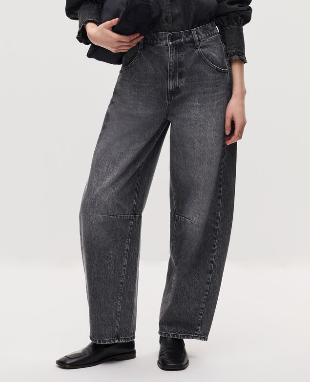 Jean barrel CHARLIE K081 dark gray