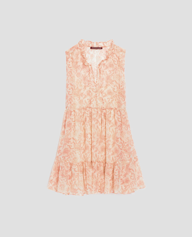 Robe fluide sans manches H300 cashmire beige