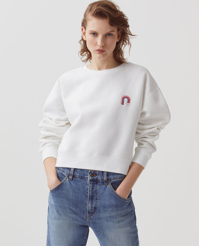 Sweat col rond forme boxy B150 brod c
