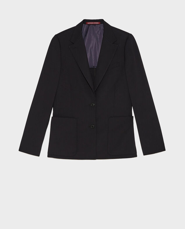 Blazer en laine masculin cintré Black beauty