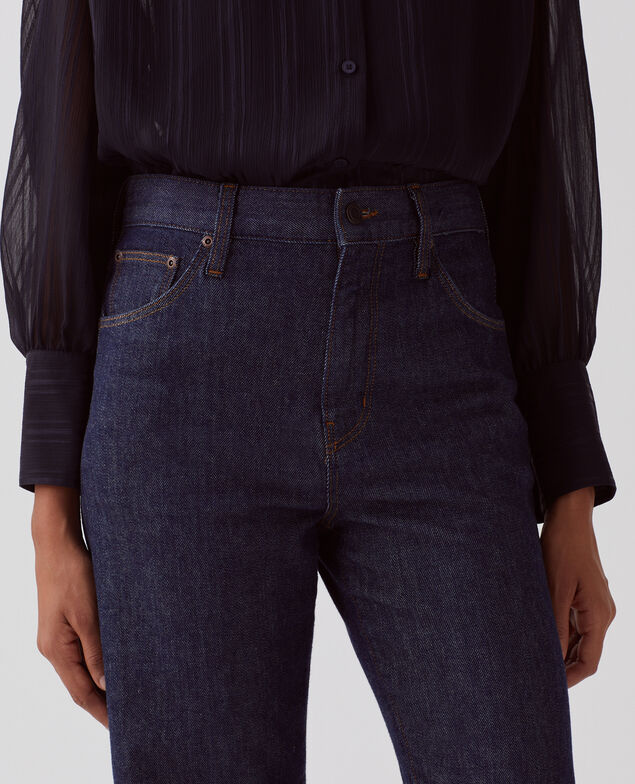 Jean straight selvedge AVA 4287 denim_brut