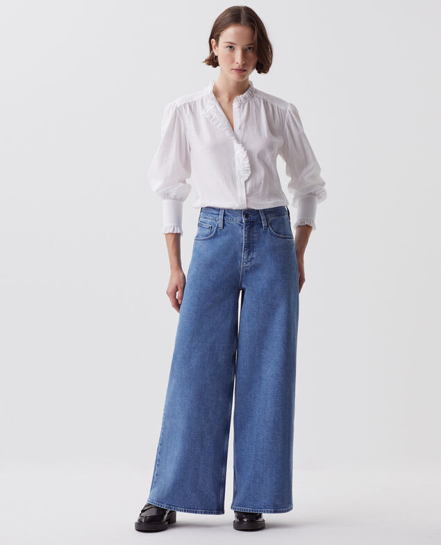 Jean wide JEANETTE J621 light blue