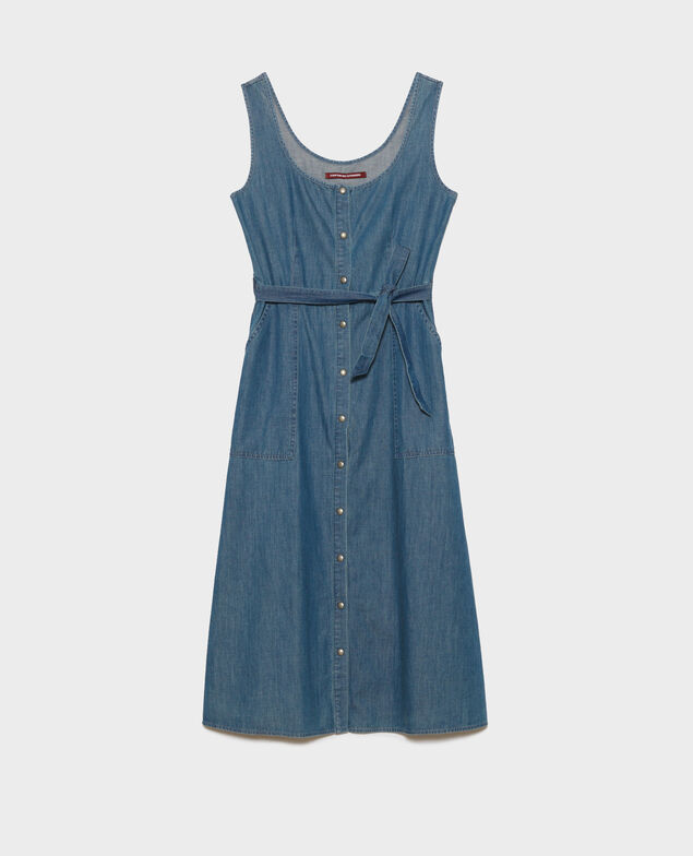 Robe en jean à bretelles Denim blue