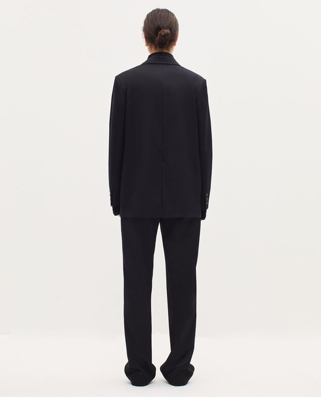 Veste de tailleur en laine H091 black beauty