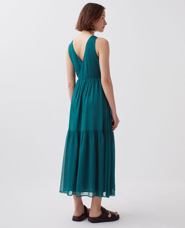 Robe longue fluide H644 spruced-up blue