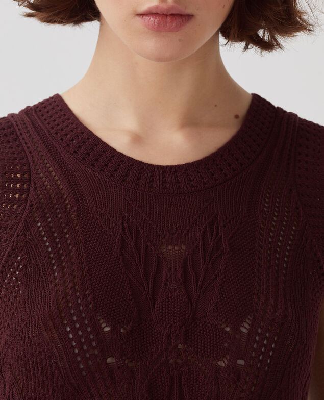 Débardeur en coton crochet J380 decadent chocolate