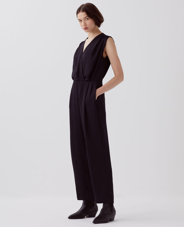 Combinaison fluide satinée H091 black beauty