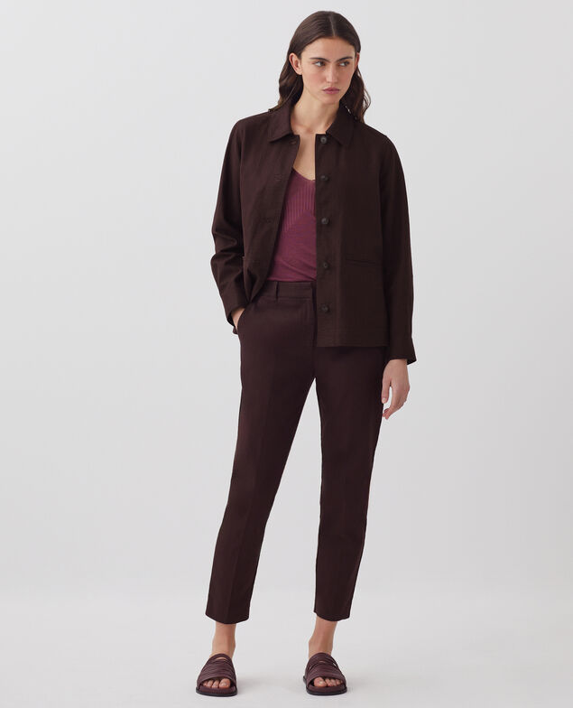 Veste workwear J790 chocolate plum