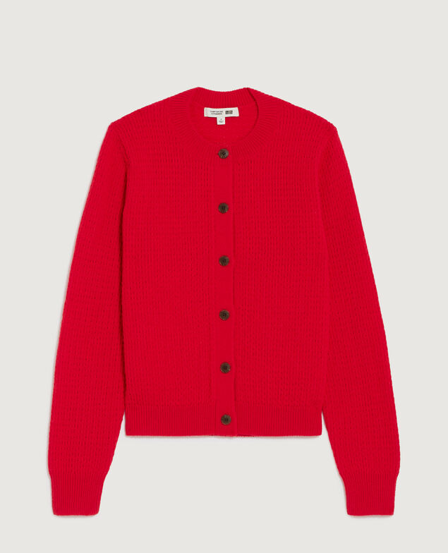 Cardigan col rond  U150 red