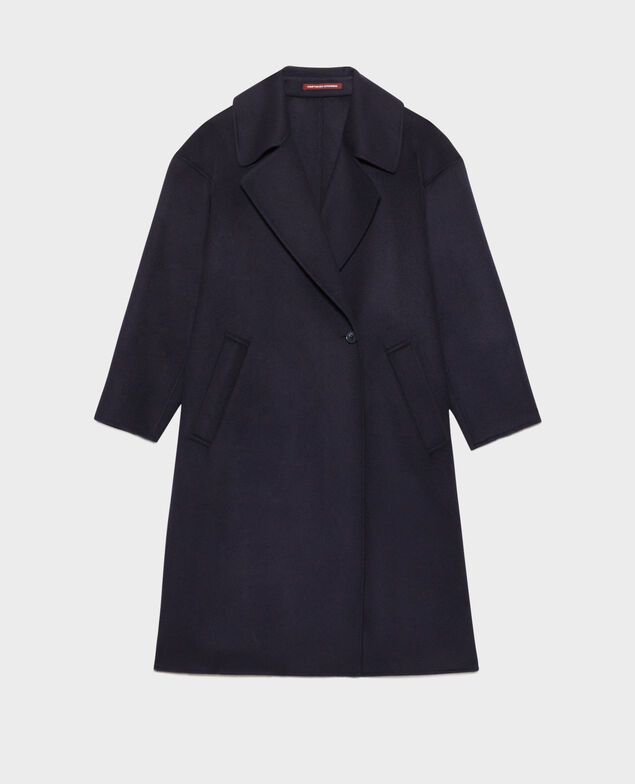 Manteau double face laine et cachemire 7012c 69 navy