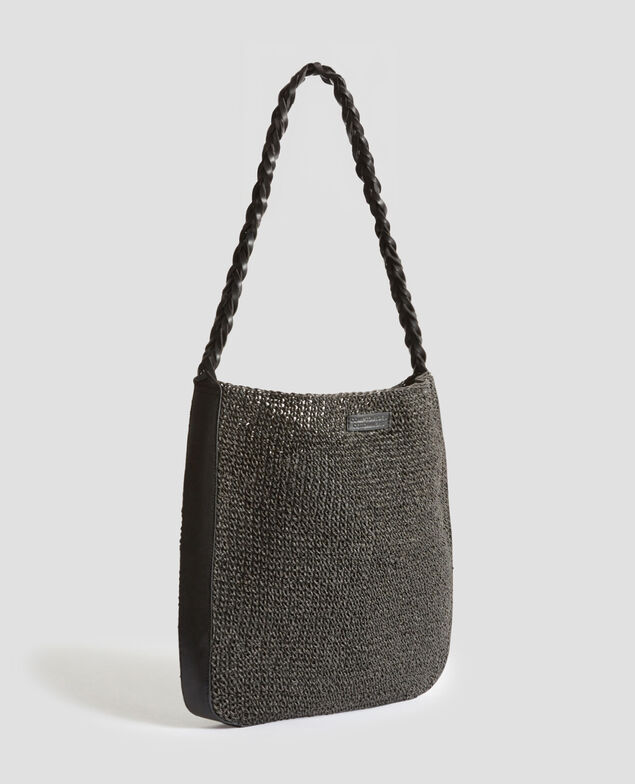 Sac à bandoulière en crochet 8853 09 black