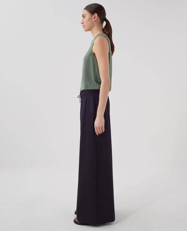 Pantalon ample à plis YVONNE H091 black beauty