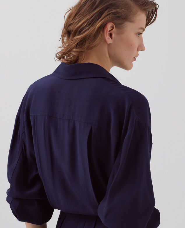 Robe chemise fluide H694 baritone blue
