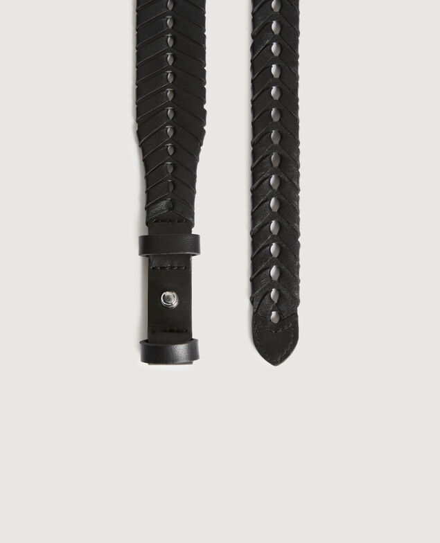 Ceinture en cuir H091 black beauty