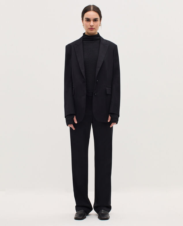 Veste de tailleur en laine H091 black beauty