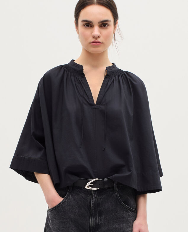 Blouse en voile de coton K080 vulcan gray