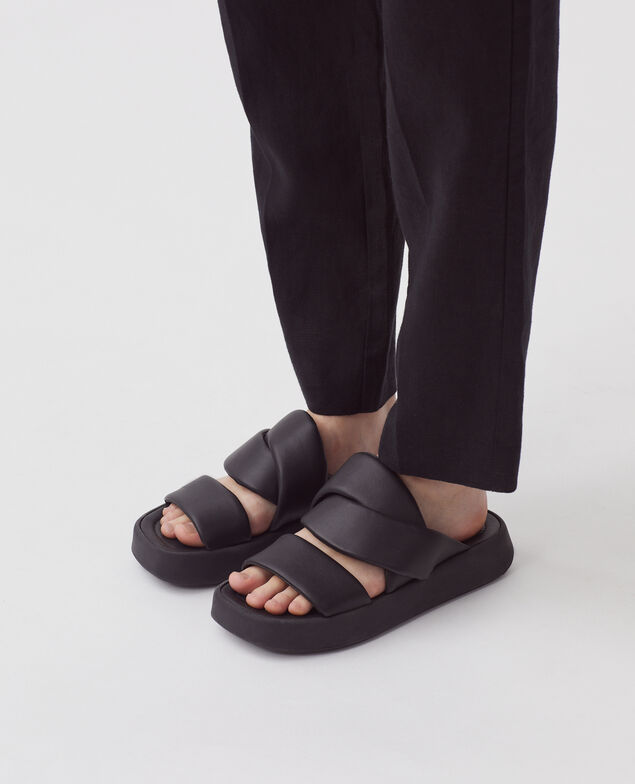 Sandales en cuir H096 black
