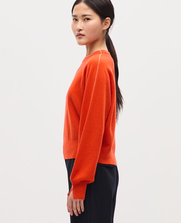 Pull col rond en cachemire K261 pumpkin st tan