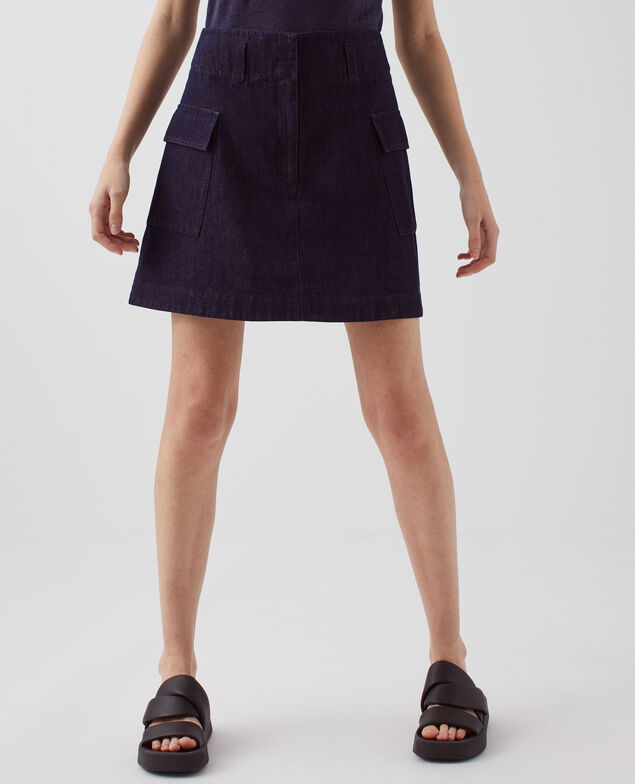 Mini jupe cargo H680 rinse
