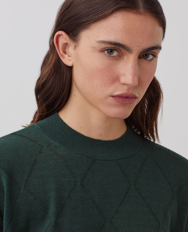 Pull court à manches courtes J590 spruce green