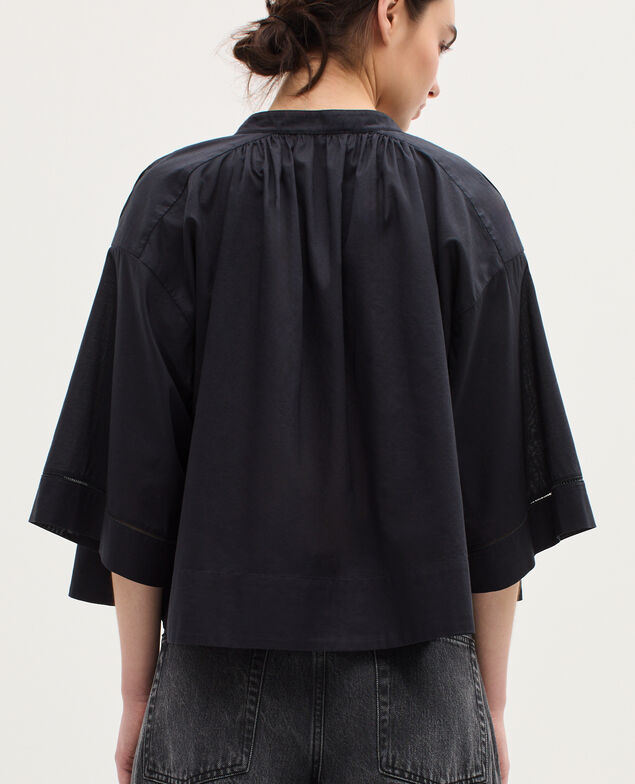 Blouse en voile de coton K080 vulcan gray