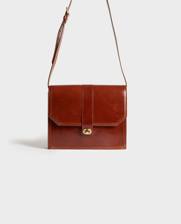 Sac en cuir esprit vintage Pumpkin spice