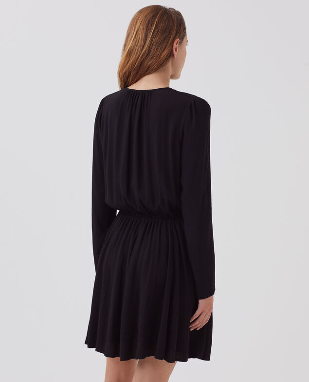 Robe courte fluide H091 black beauty