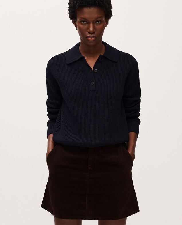 Pull col polo U690 navy