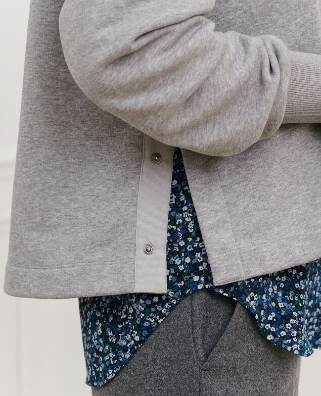 Sweatshirt en coton 03 greymelange