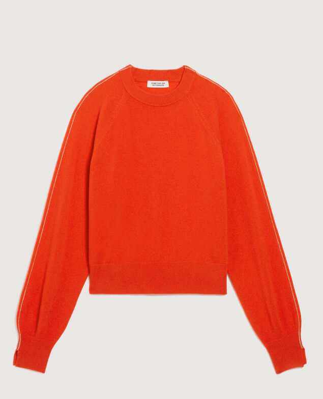 Pull col rond en cachemire K261 pumpkin st tan