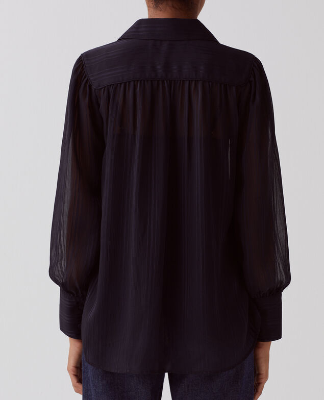 Chemise fluide &agrave; manches longues H695 night sky