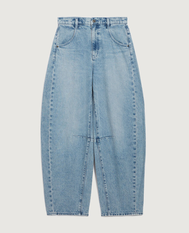 CHARLIE barrel jeans L616 light acid wash