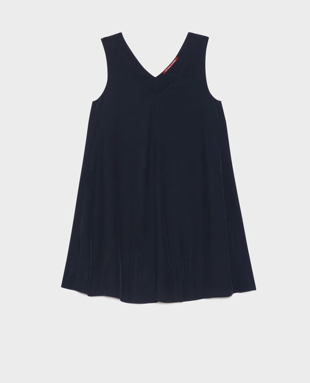 Robe courte fluide 0693 navy
