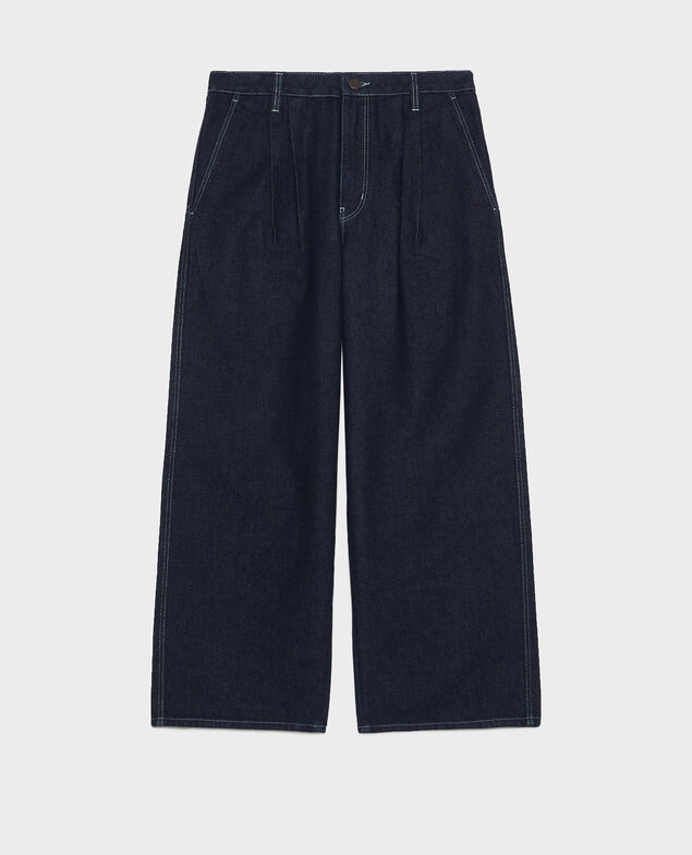 Jean wide leg cropped  Denim rinse