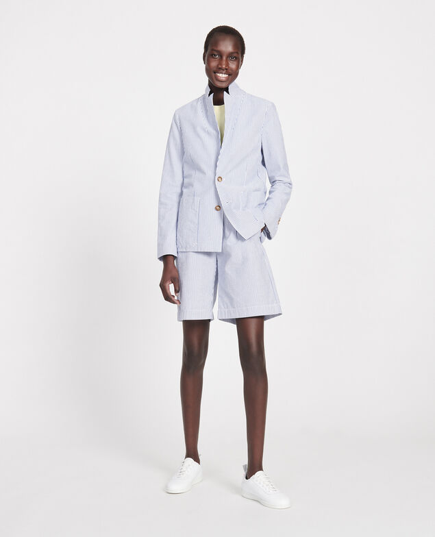 Blazer en seersucker Seersucker stripes