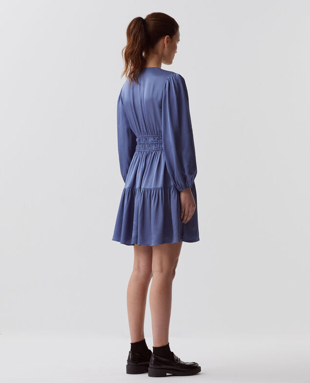 Robe courte fluide I640 gray blue