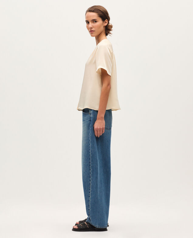 Blouse fluide col V J300 natural