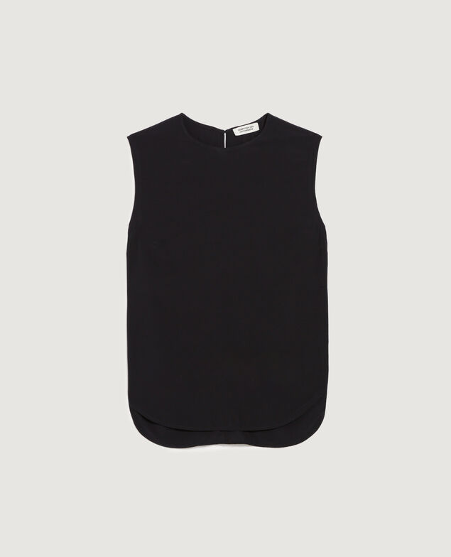 Top sans manches fluide H091 black beauty
