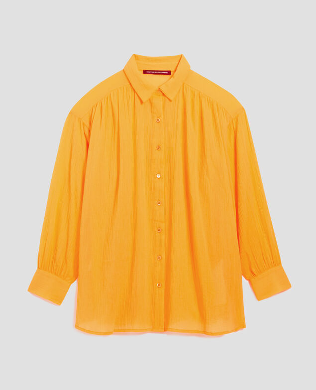 Chemise en coton froissé H450 artisan's gold