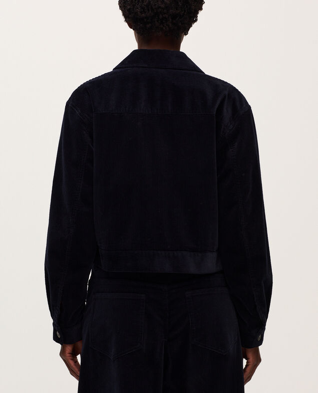 Blouson en velours côtelé U690 navy