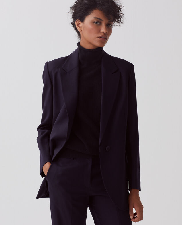 Blazer en laine 7012c 69 navy