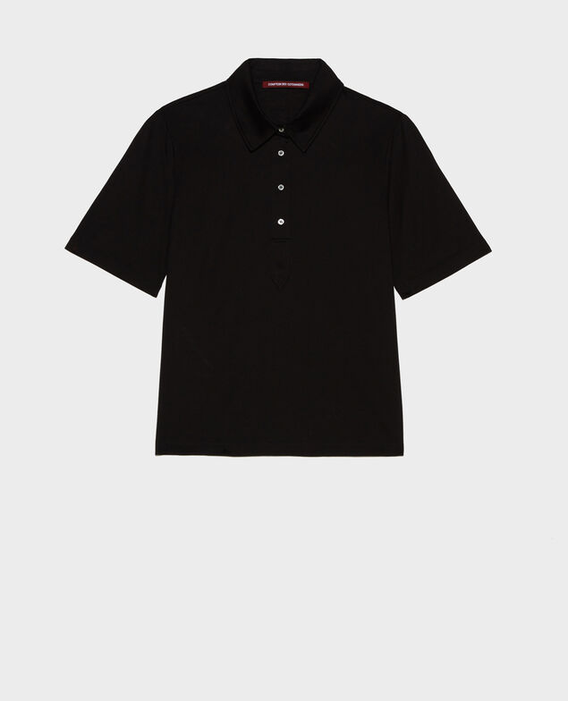 Polo en coton égyptien Black beauty