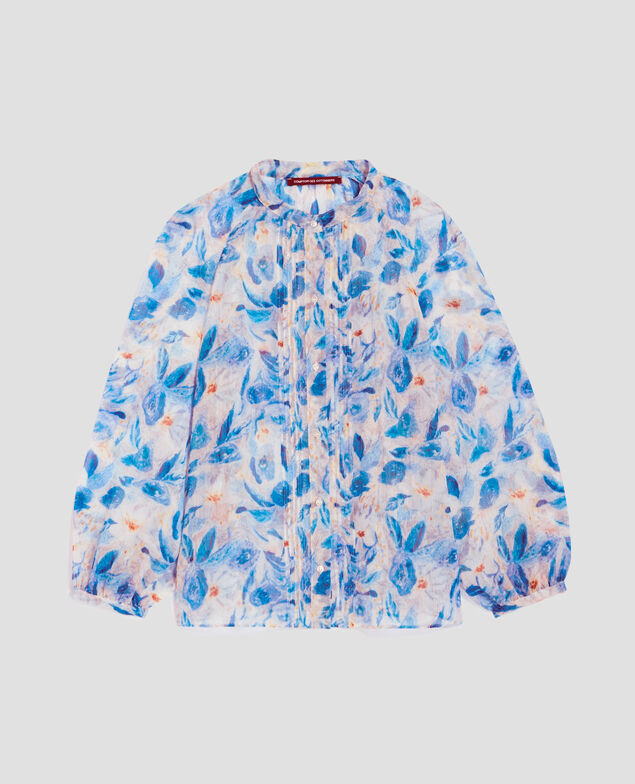 Blouse fluide à manches longues H600 window blue