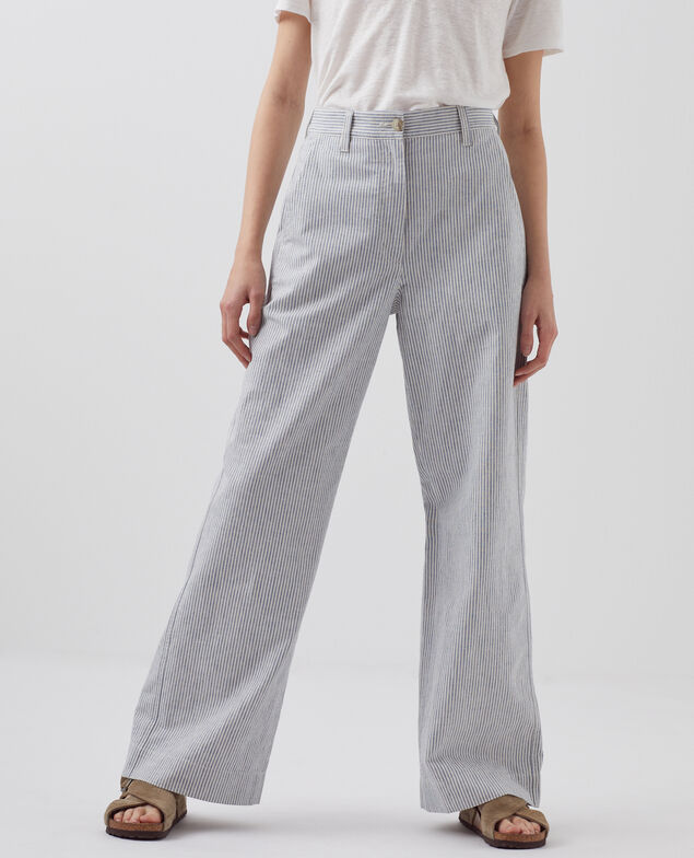 Pantalon droit BLANDINE H611 blue mini st