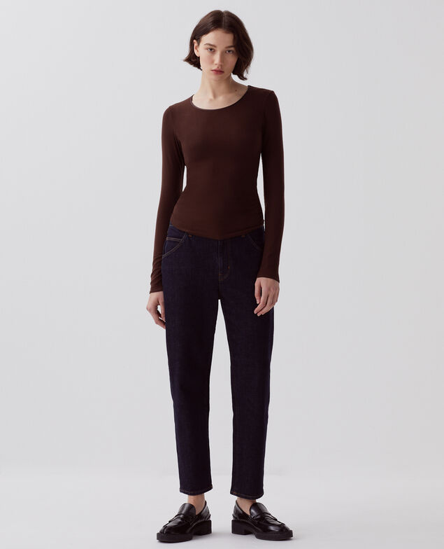 T-shirt seconde peau I370 coffee