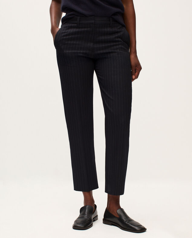 Pantalon cigarette en laine K690 st navy