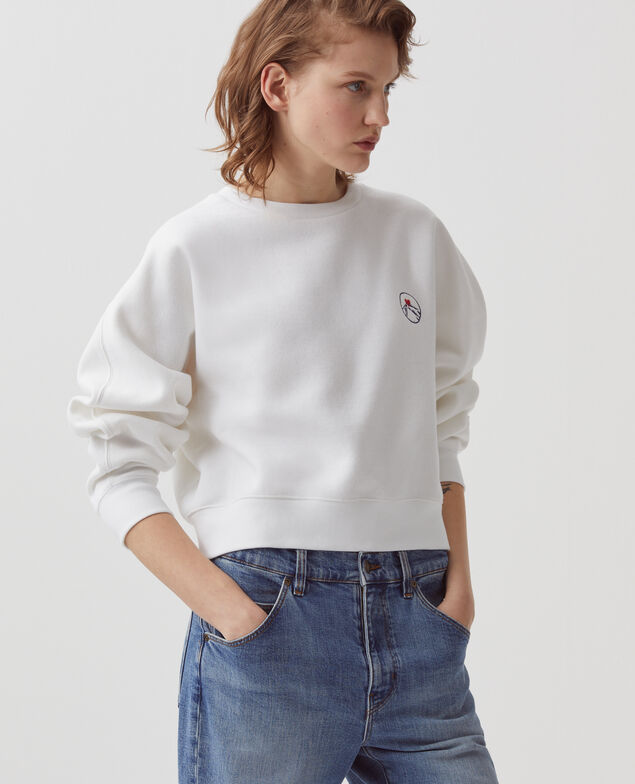 Sweat col rond forme boxy B140 brod l