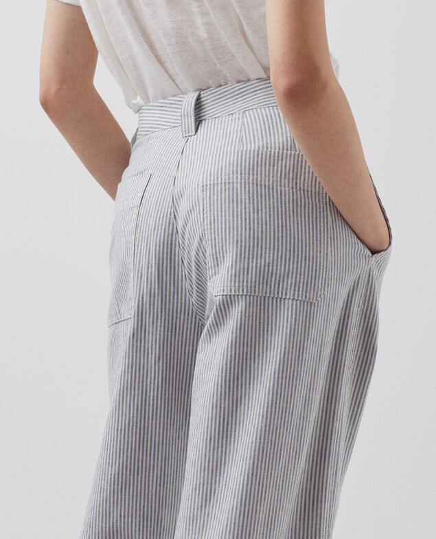 Pantalon droit BLANDINE H611 blue mini st