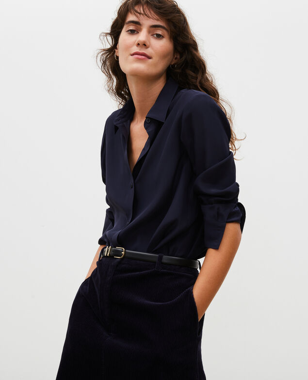  Chemise d’homme en soie manches longues Night sky