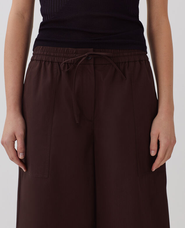 Pantalon ample YVONNE J790 chocolate plum